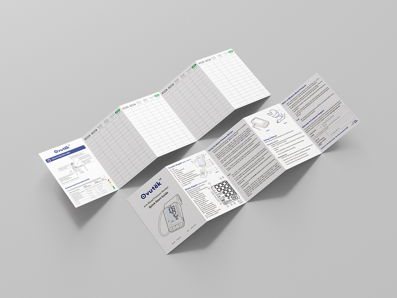 血压计项目 说明书与使用指南,包装相关设计