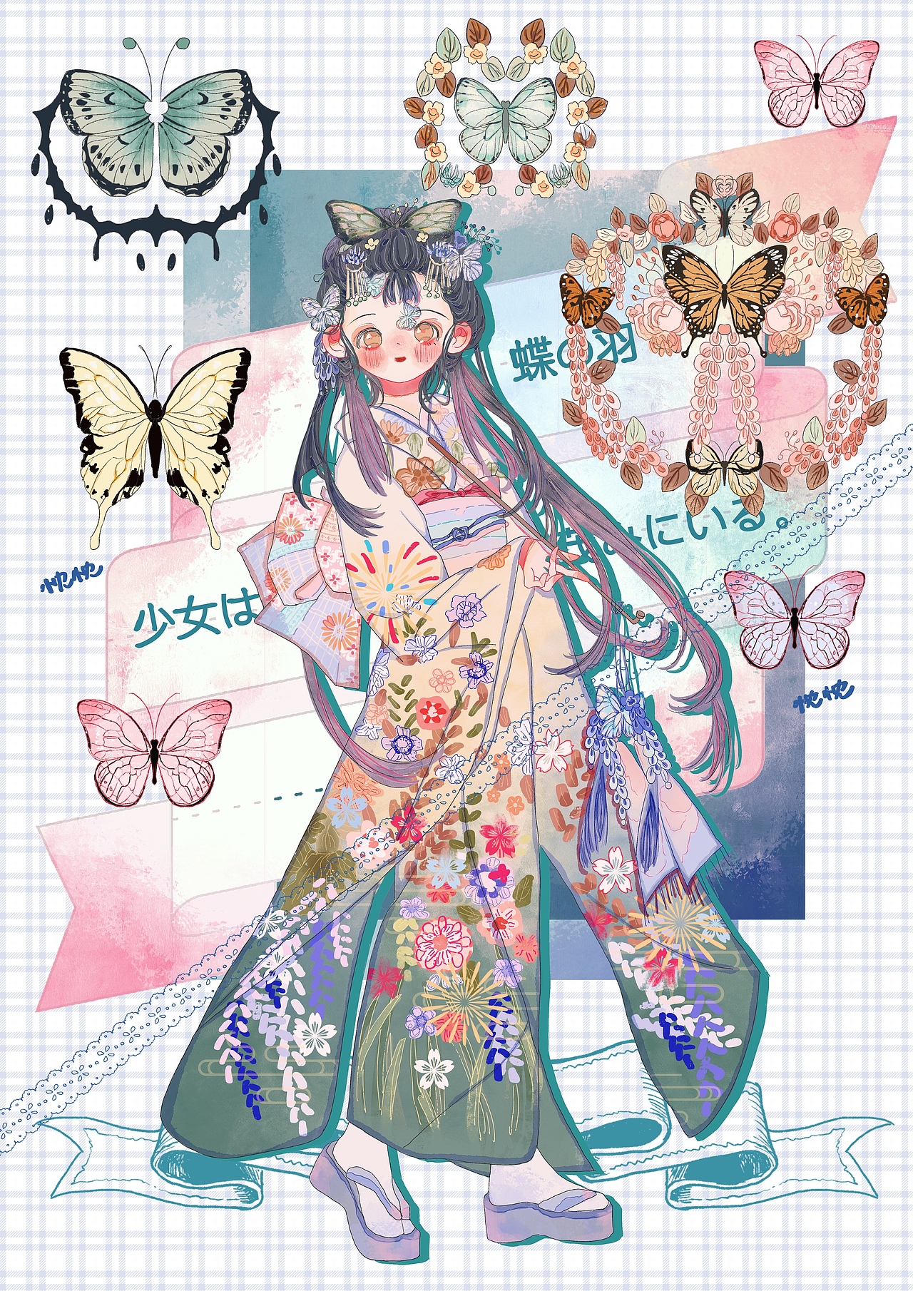 夏日祭（图ZMzA0NjIxNzIw） - 商业插画 - 站酷设计师陈忱忱原创素材 - 站酷ZCOOL