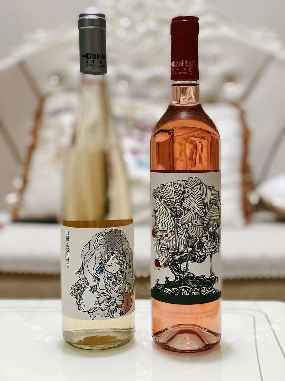 国潮·山海经 手绘创意白描··昆仑神女