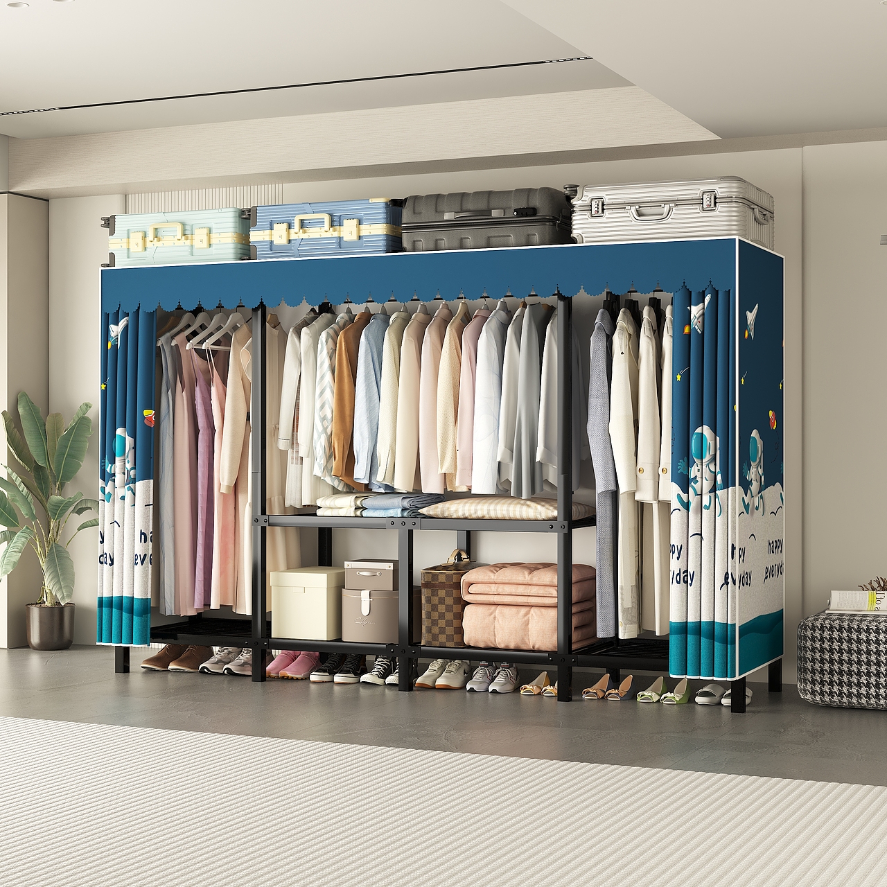 电商用折叠衣柜效果图