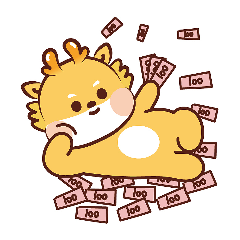 龙卡通图片 小飞龙龙年插画（图ZMzQ4MDI3MjQw） - 商业插画 - 站酷设计师阿茹生肖IP原创素材 - 站酷ZCOOL