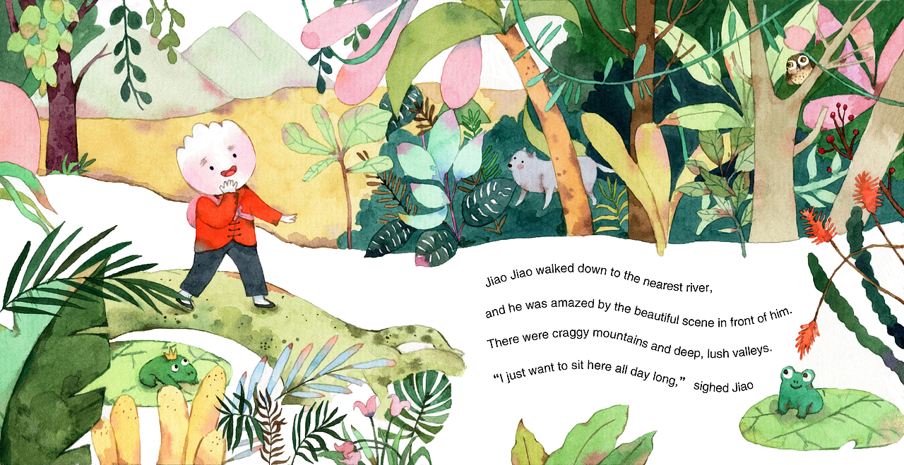 幸运的饺饺（图ZMTM2MTgxNzI4） - 绘本 - 站酷设计师yoonliu原创素材 - 站酷ZCOOL