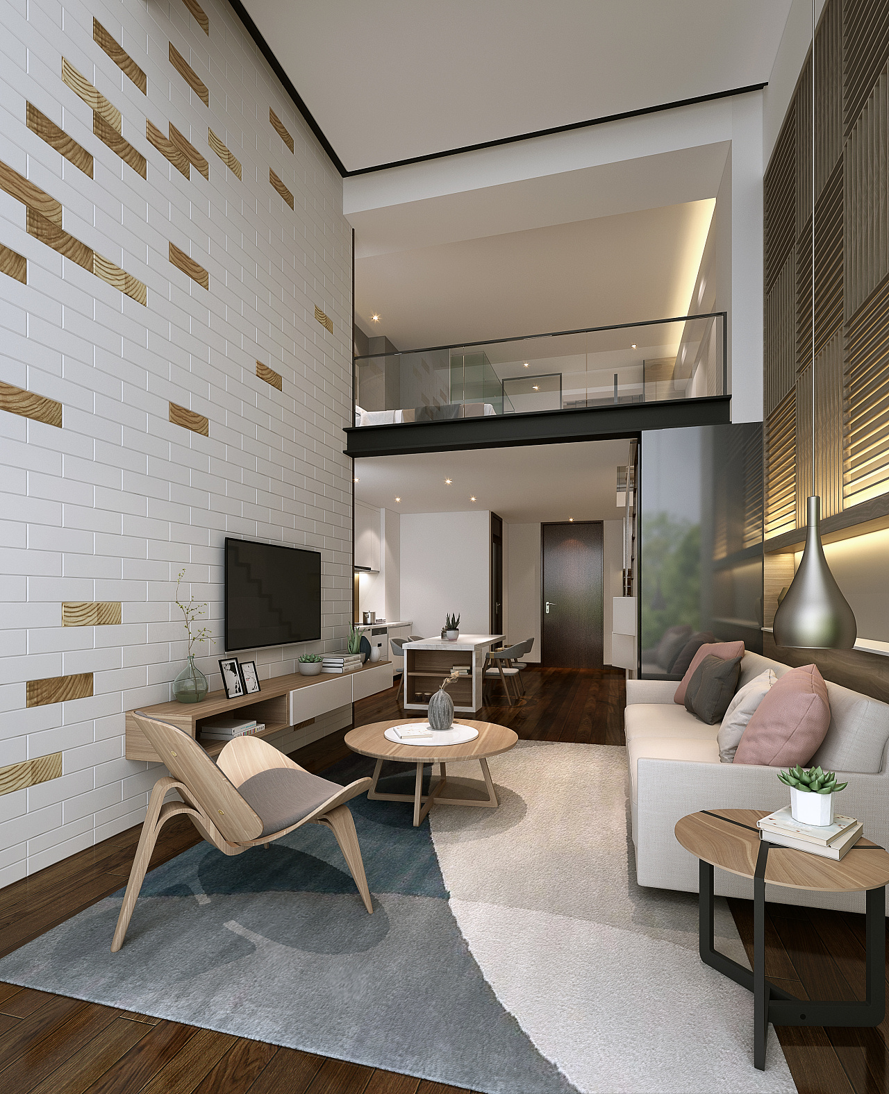 78平现代温馨公寓客厅效果图_装修图片-保障网装修效果图