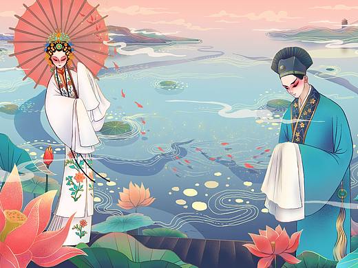 京剧《白蛇传》插图设计