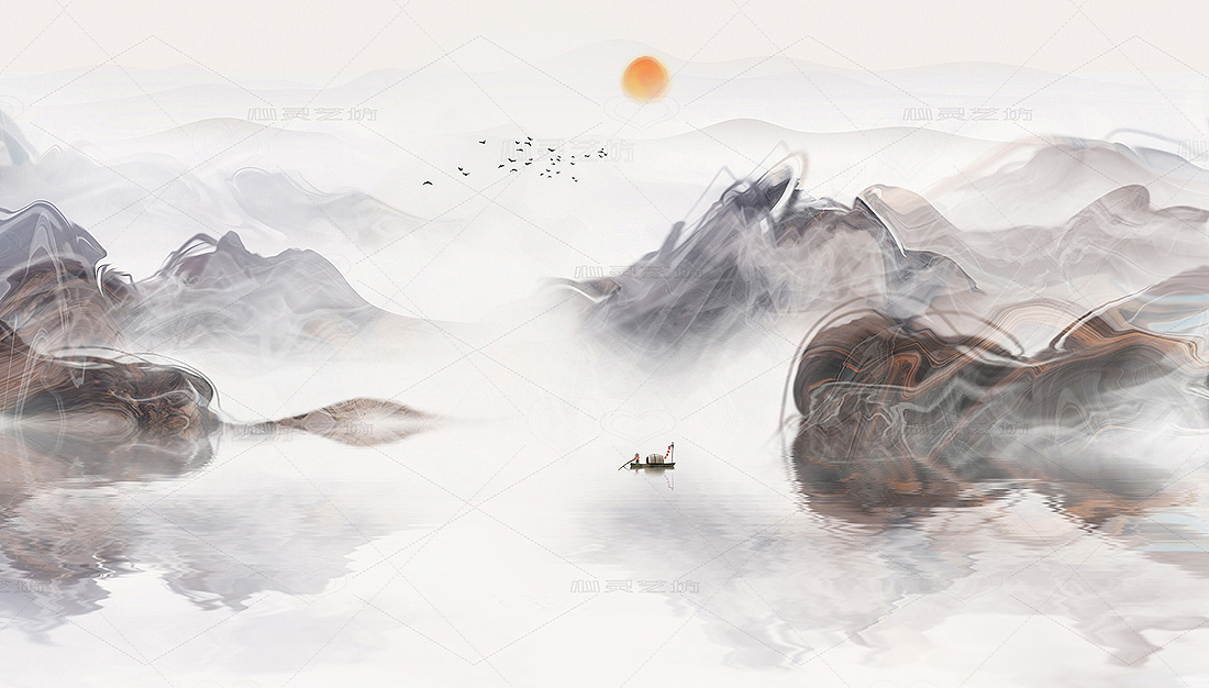 新鲜好图-烟雾山水（图ZMjcxMDY5Mzcy） - 商业插画 - 站酷设计师心灵艺坊原创素材 - 站酷ZCOOL