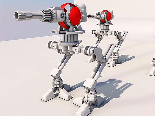 C4D机器人建模（个人主页-ZMjU5MTk1ODQ=） - 其他三维 - 站酷设计师小梁222原创素材 - 站酷ZCOOL