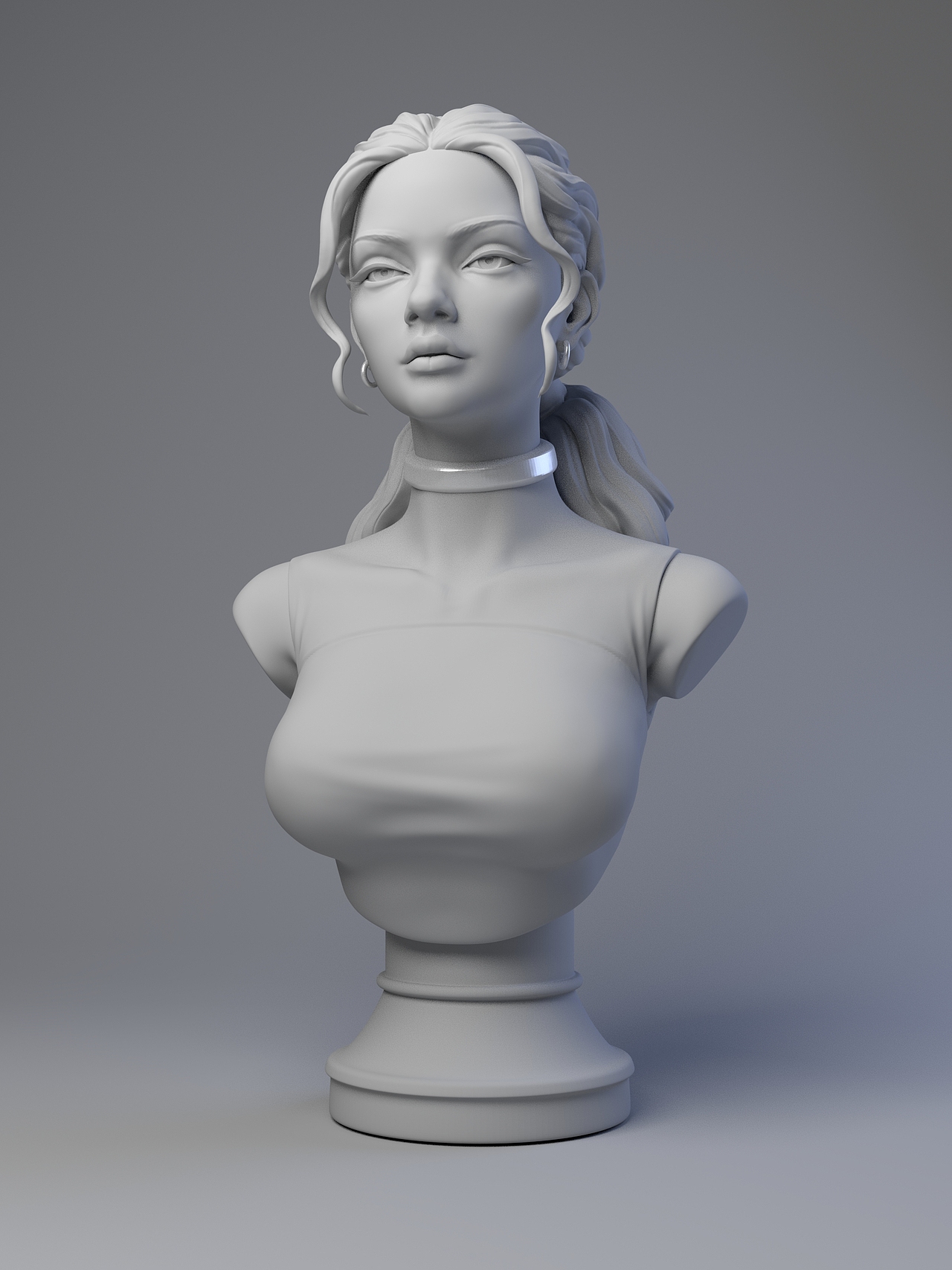 人物胸像练习-marina nery