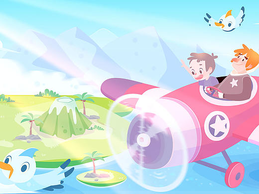 今日份的儿童插画