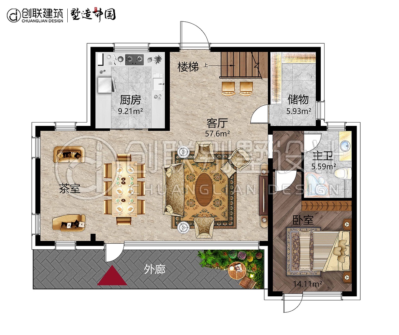 中式合院别墅建筑设计（图ZMjI2ODYyNjI4） - 建筑/空间 - 站酷设计师创联建筑原创素材 - 站酷ZCOOL