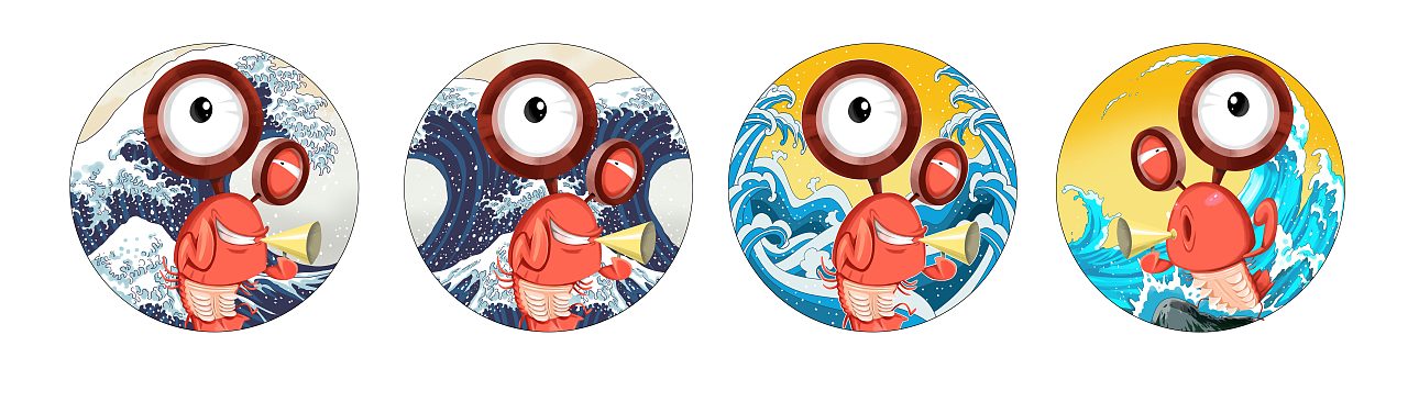 2019 微信平台《皮皮虾》表情包（图ZMTY4NzgwNDky） - 网络表情 - 站酷设计师马新辉1985原创素材 - 站酷ZCOOL