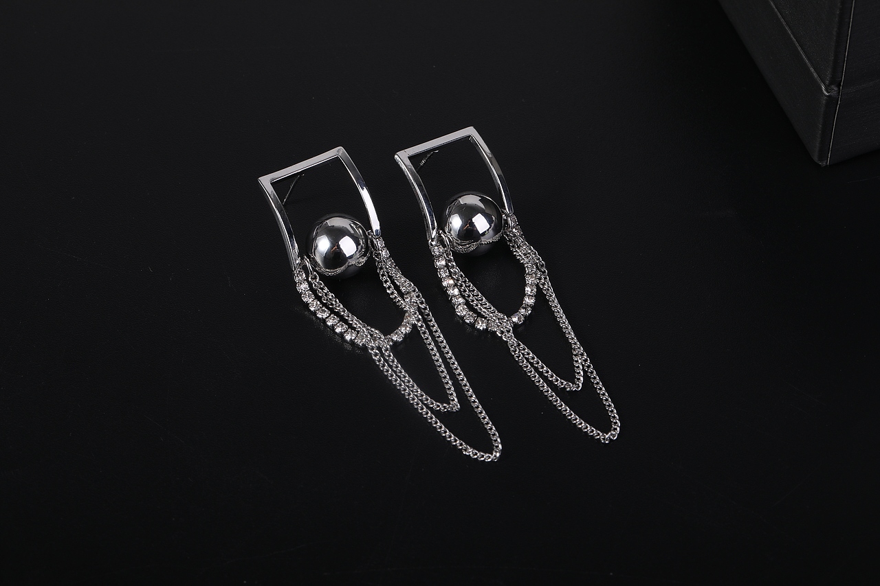 耳环*耳钉黑色简约————随影记录