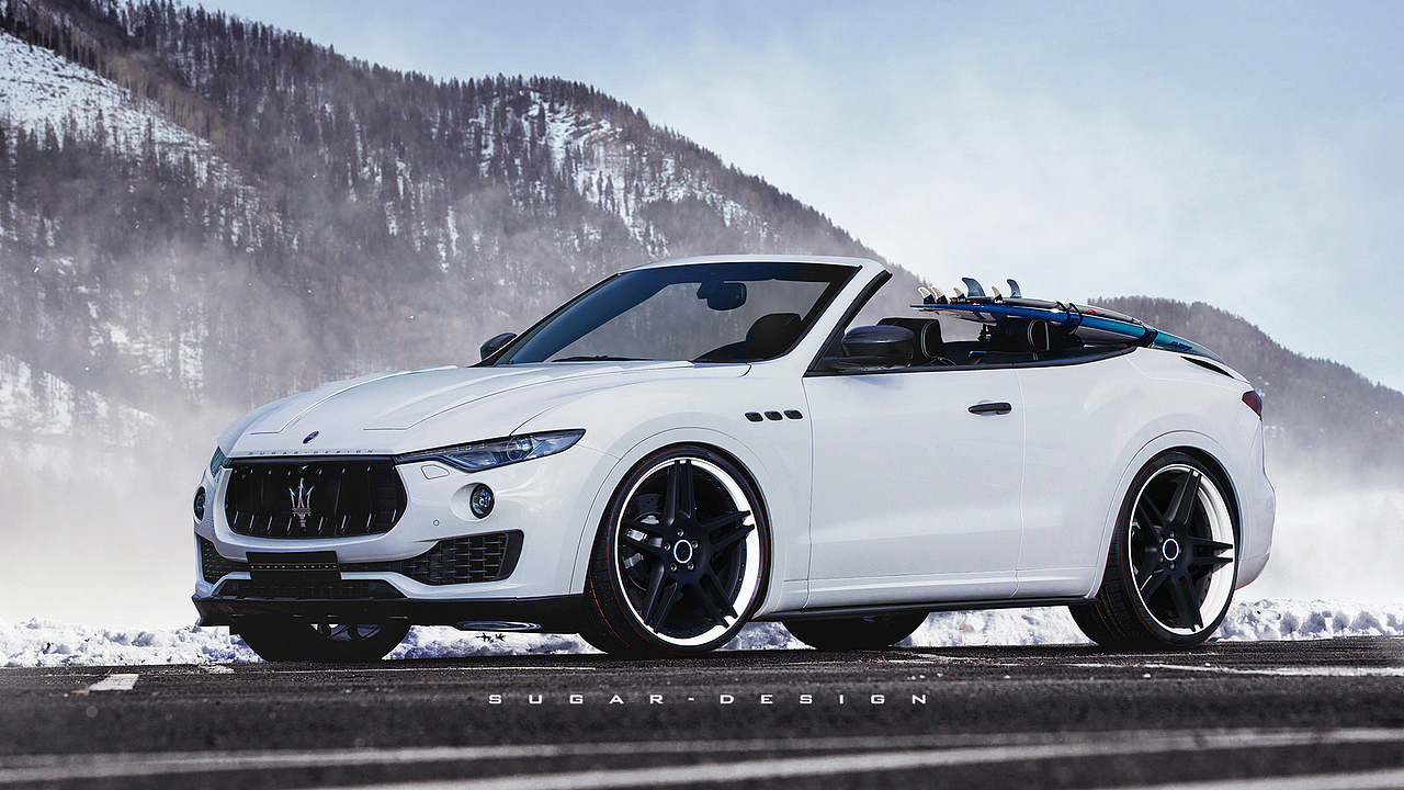 玛莎拉蒂levante敞篷车,好像很多人喜欢这一款