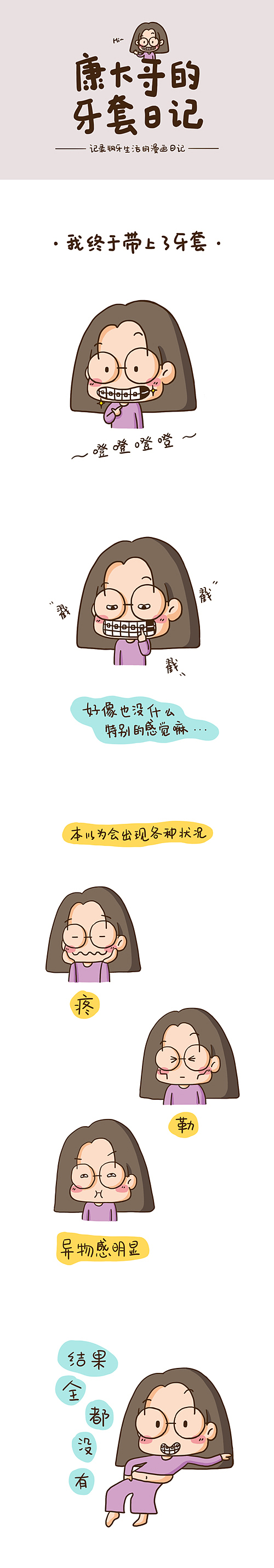 我终于~带上了牙套（图ZODAxNDk4MTY=） - 中/长篇漫画 - 站酷设计师康大哥原创素材 - 站酷ZCOOL