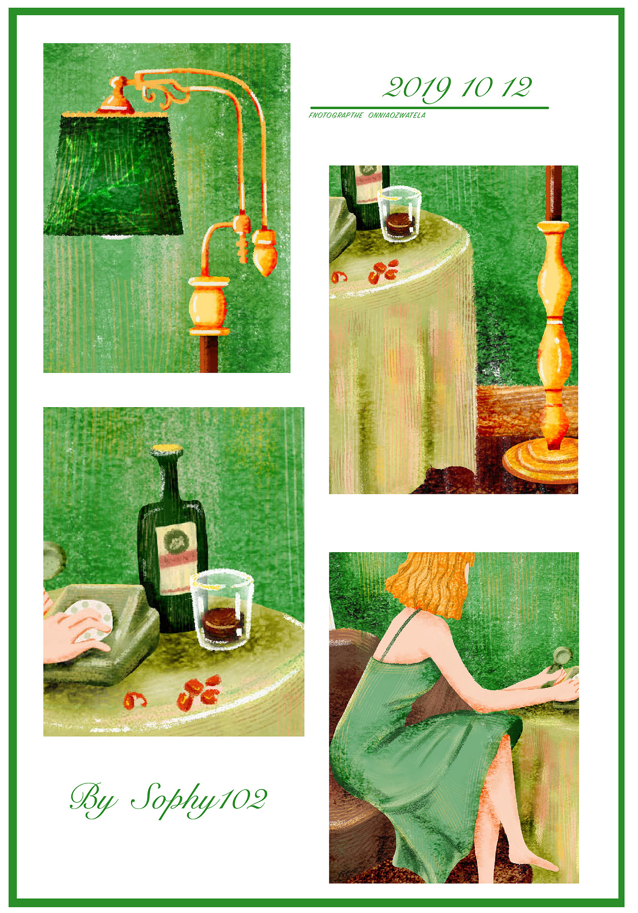 好看的摄影作品写生插画