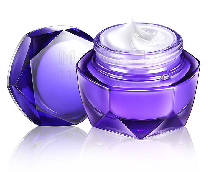 化妆品产品多面钻石玻璃瓶子天猫广告海报设计报摄影精修图