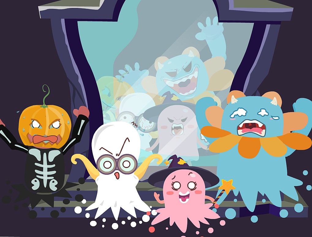 海边教学动画(万圣节特辑)