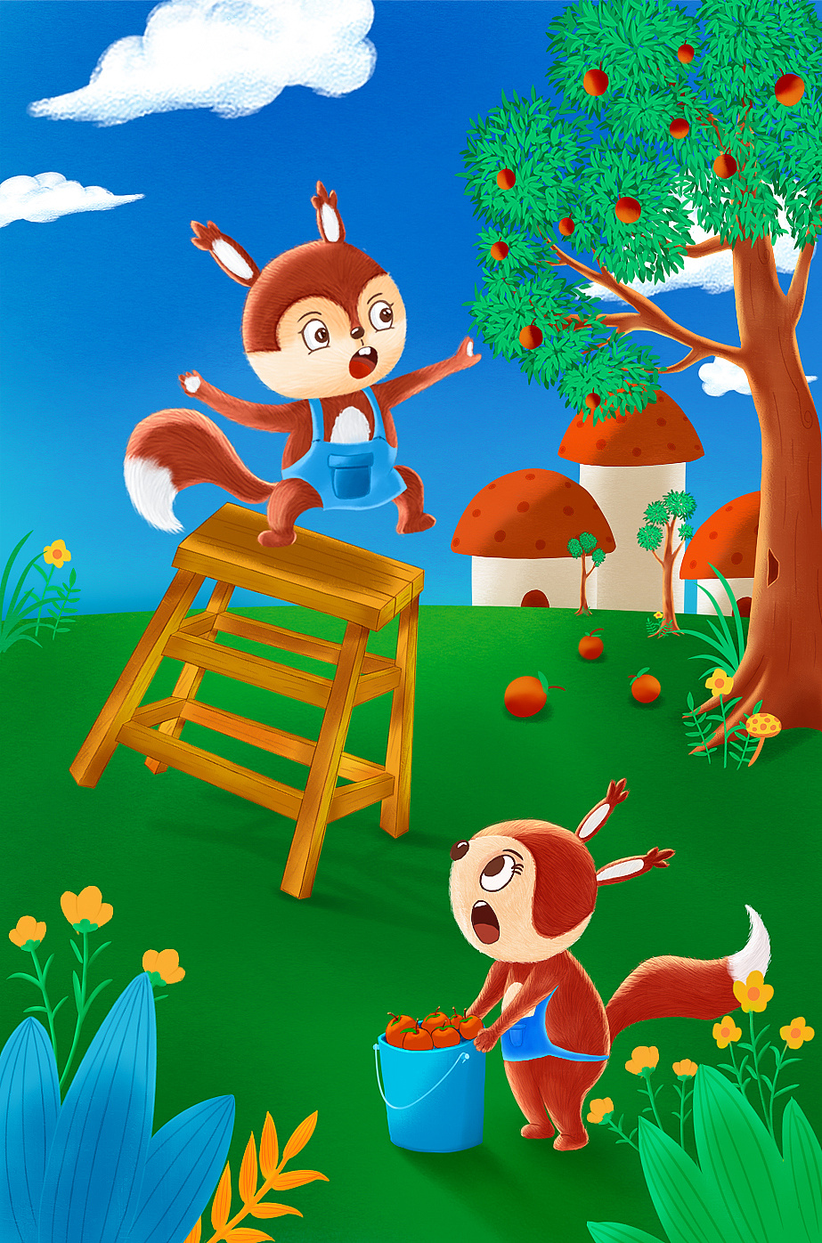 手绘室内,室外场景创作|插画|创作习作|张晋伟 - 原创作品 - 站酷