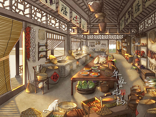 今天的午餐是阳光｜场景插画