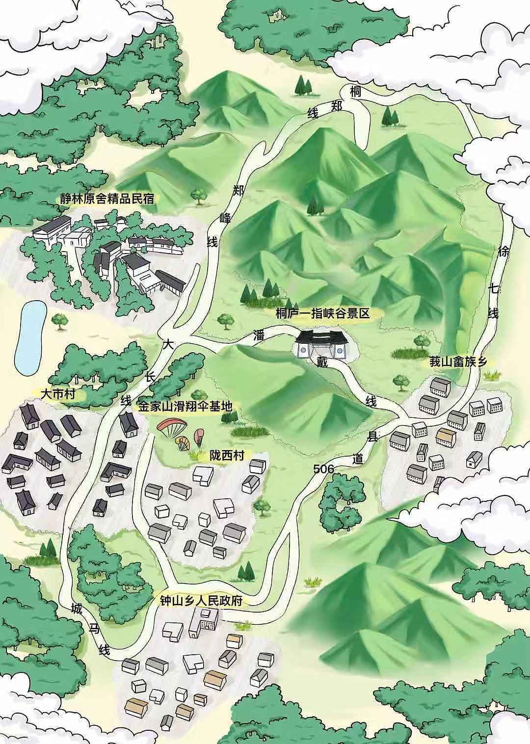 景区手绘地图合集🔥（图ZMjMwOTg3MDI4） - 艺术插画 - 站酷设计师画手绘的何哈哈原创素材 - 站酷ZCOOL