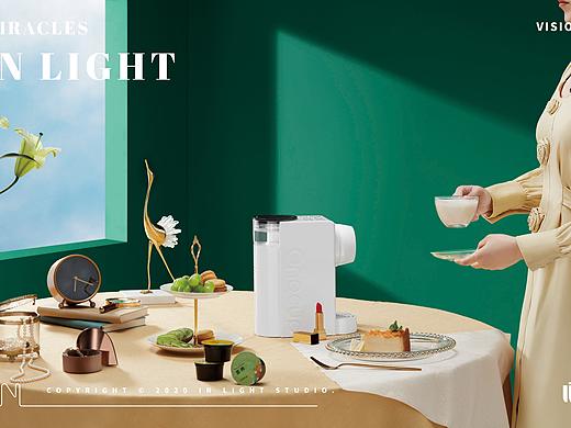 九阳ONE CUP ✖IN LIHGHT  小家电海报 