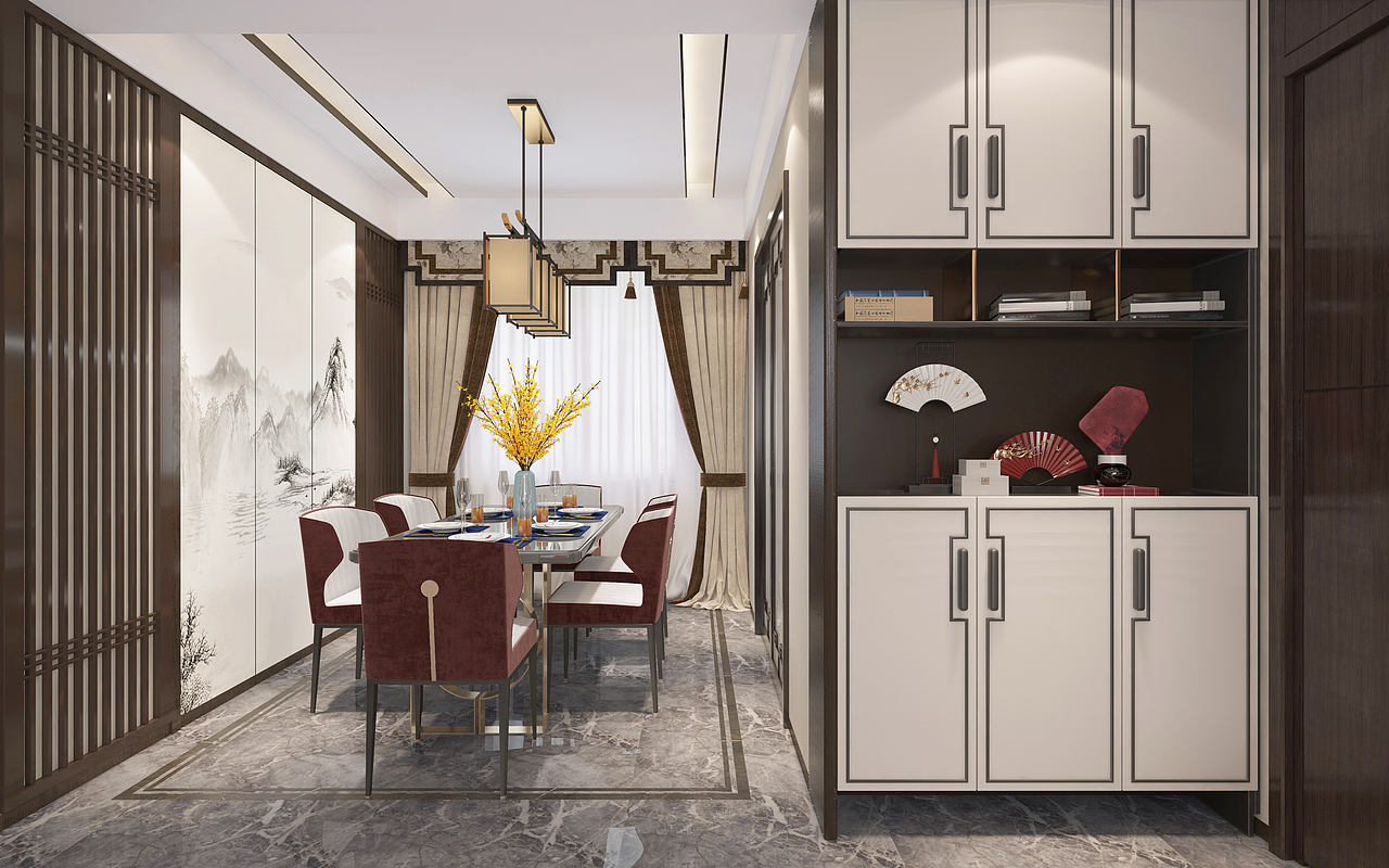 GX新中式样板房（图ZMjEyNTkzNTI0） - 家装设计 - 站酷设计师果果先生原创素材 - 站酷ZCOOL