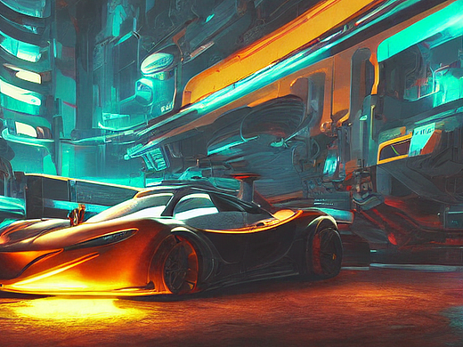 #AI创作实验室#太空机械迈凯伦