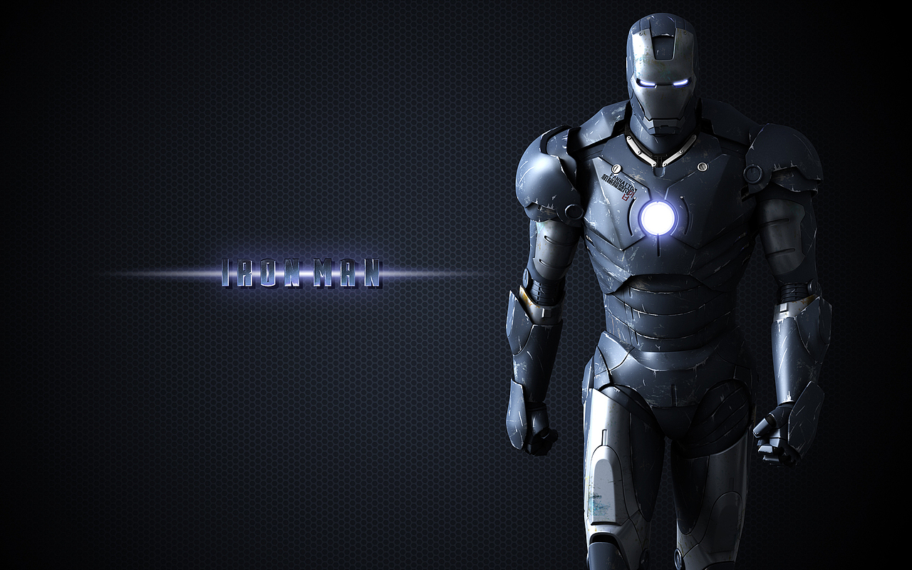 拿钢铁侠做了几张桌面分享给大家