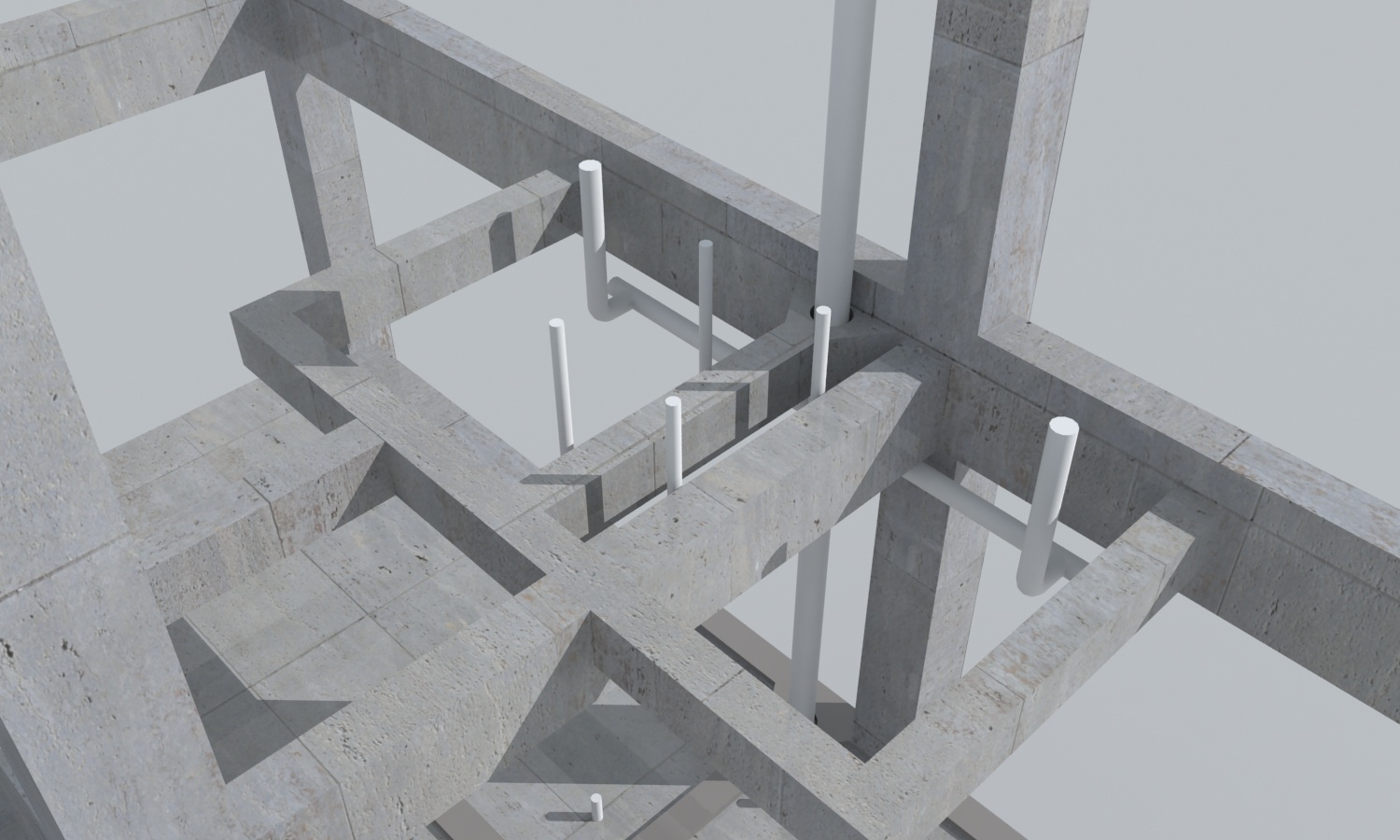 三层框架结构|三维|建筑/空间|狮子座设计 - 原创作品 - 站酷 (ZCOOL)