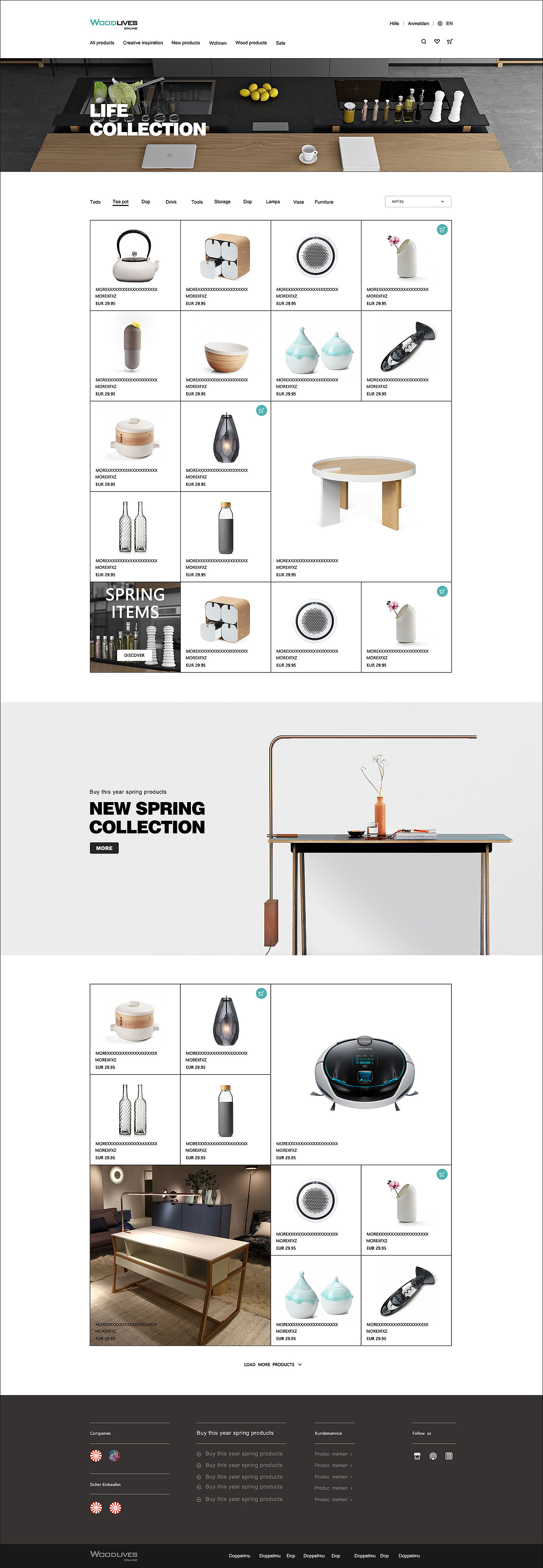 网页设计——家居生活产品