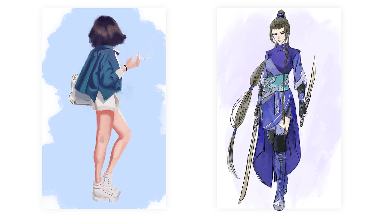 手绘插画（图ZOTYwNzA1ODQ=） - 创作习作 - 站酷设计师Shirley时嘉原创素材 - 站酷ZCOOL