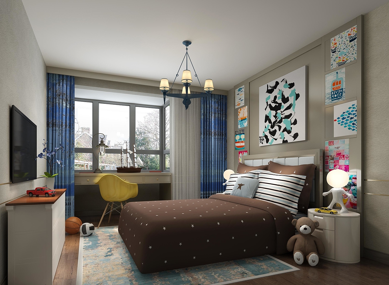 儿童房单张效果图