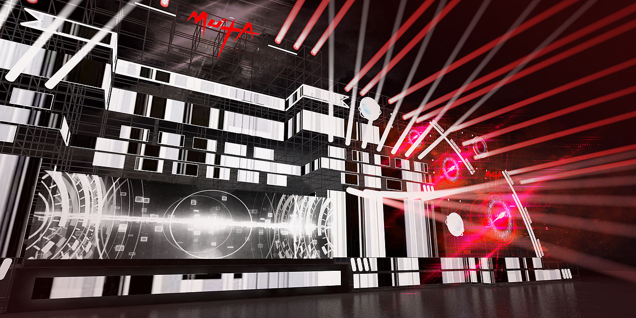 电音节|空间|舞台美术|上三又下一木_原创作品-站酷zcool