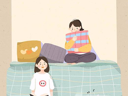 一个安静的下午（个人主页-ZMjc0NzY1MzY=） - 艺术插画 - 站酷设计师阿碗awan原创素材 - 站酷ZCOOL