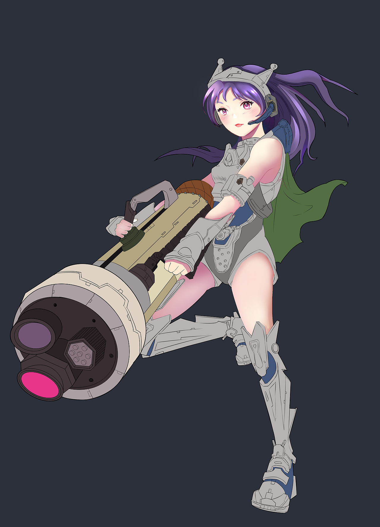 火炮少女的设计（图ZMTYwMTcwOTM2） - 游戏原画 - 站酷设计师五彩树ArtrA原创素材 - 站酷ZCOOL