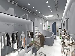 日韓風(fēng)女裝店設(shè)計(jì)
