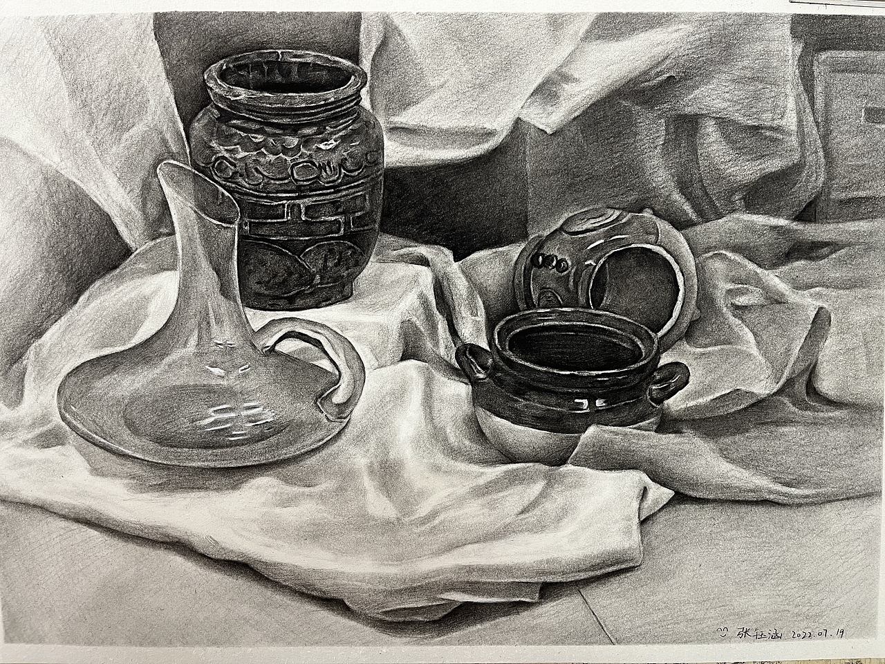 长期静物写生作品