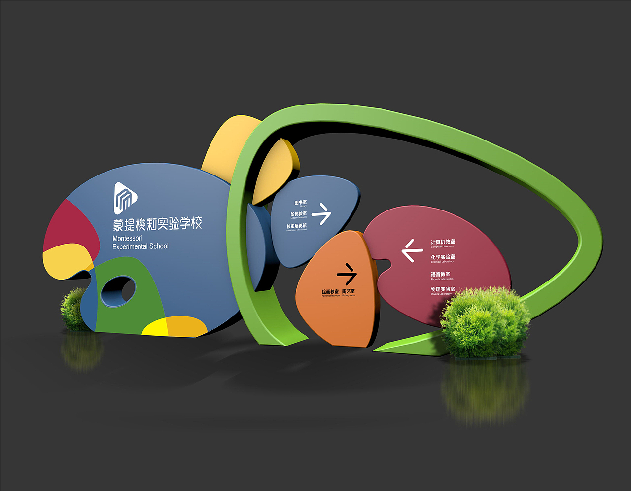 学校导视系统设计|学校导视系统设计方案