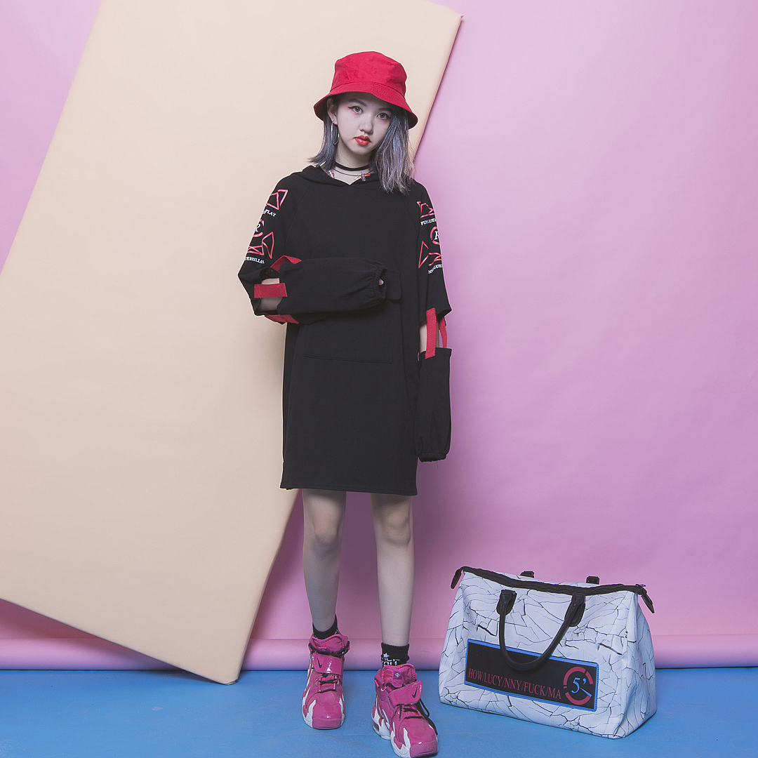 港风个性设计镂空袖宽松连衣裙（图ZNTk4OTcyMjA=） - 休闲/流行服饰 - 站酷设计师kevin品牌设计原创素材 - 站酷ZCOOL