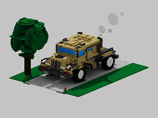 MagicaVoxel--卡车头