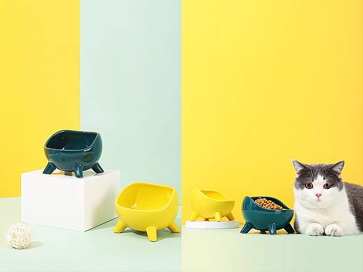 宠物用品陶瓷猫碗×静物摄影 | 电商产品摄影