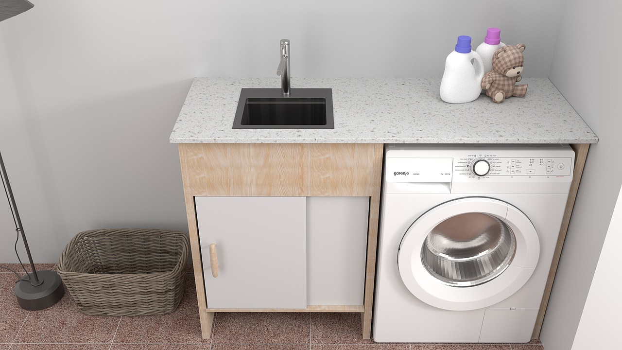 洗衣房场景建模