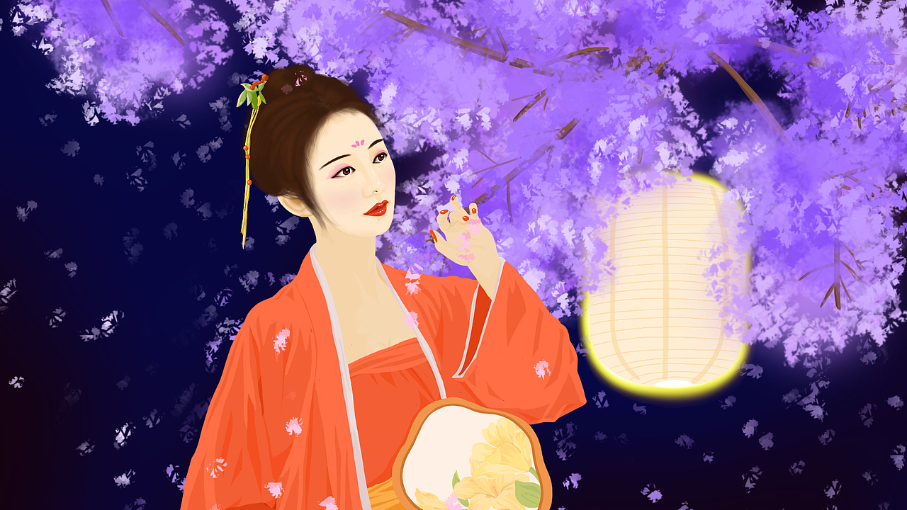 成语故事之古风美女人物插画系列作品（图ZMTI2MzUyMjAw） - 商业插画 - 站酷设计师狐狸小盆友原创素材 - 站酷ZCOOL