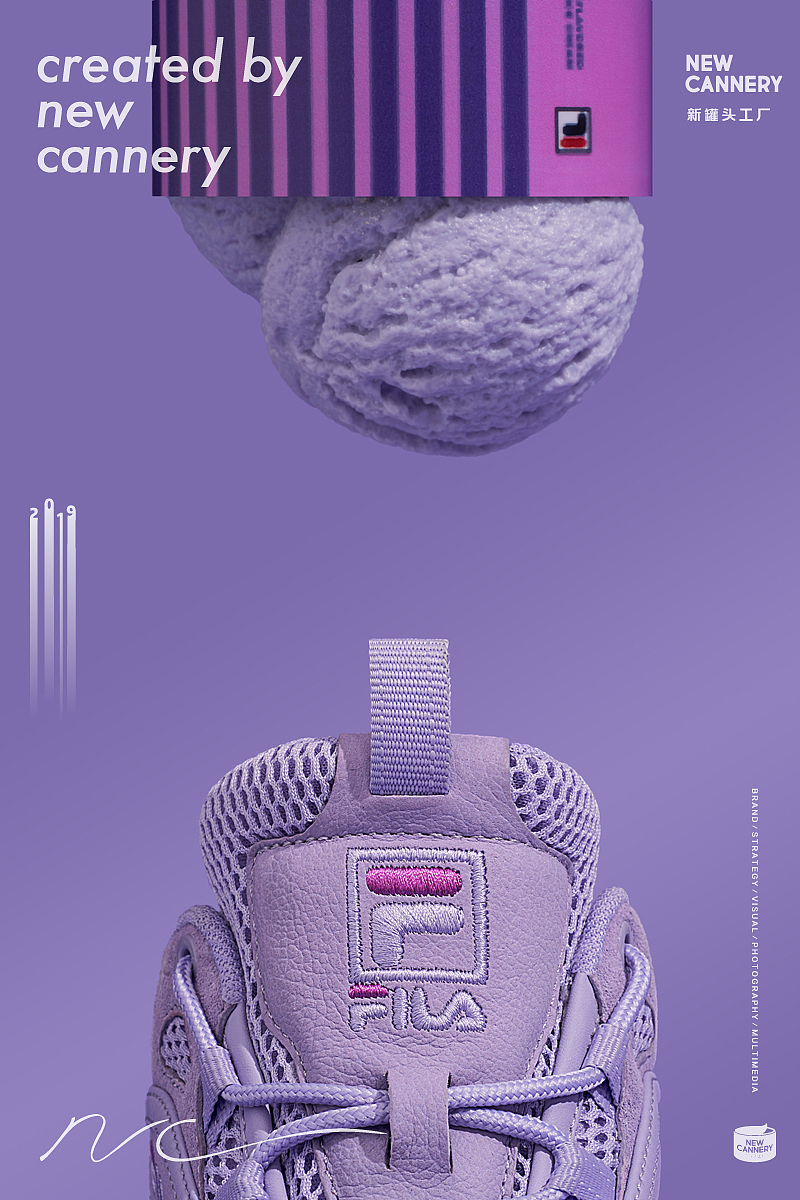 创意视觉『 FILA｜RAY 』✖ 新罐头（图ZMTc1OTE3NTQ4） - 产品摄影 - 站酷设计师新罐头视觉策略原创素材 - 站酷ZCOOL