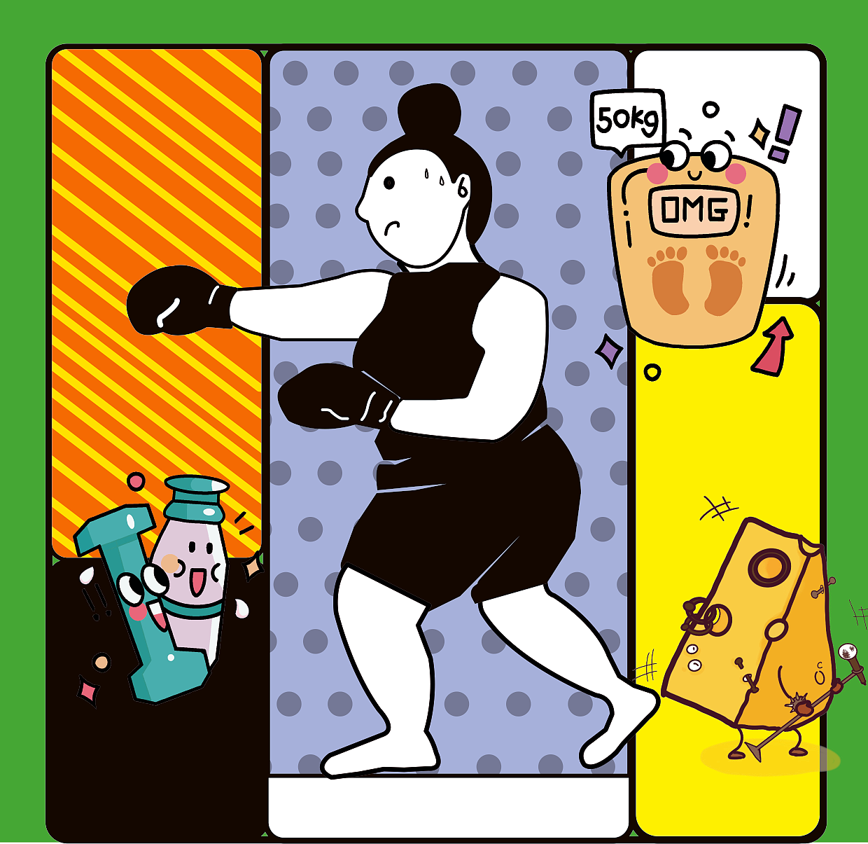 七日五谷粉包装设计（图ZMjM2NjUwMDg0） - 包装 - 站酷设计师鱼摆摆不会画画原创素材 - 站酷ZCOOL