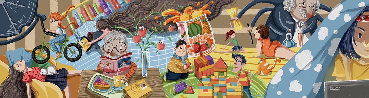 儿童插画合集（图ZMzQzMzIzMjk2） - 儿童插画 - 站酷设计师foxliy原创素材 - 站酷ZCOOL