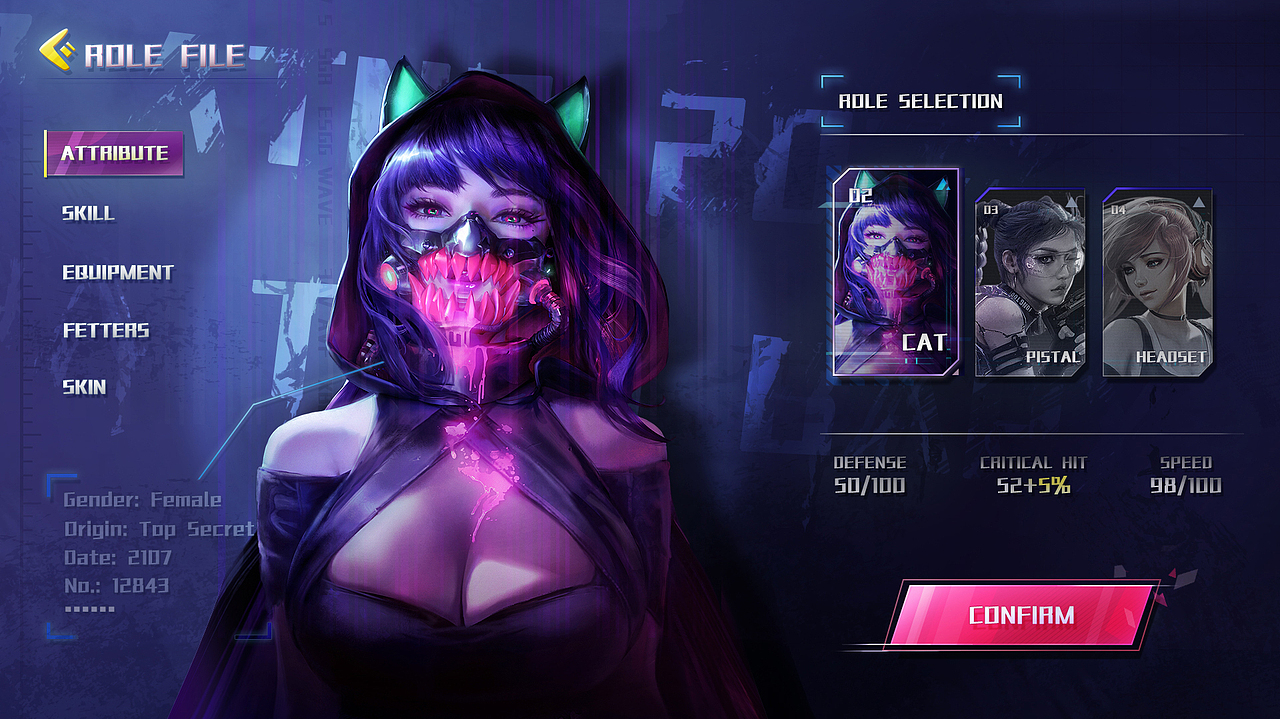 练习(赛博、二次元科技)