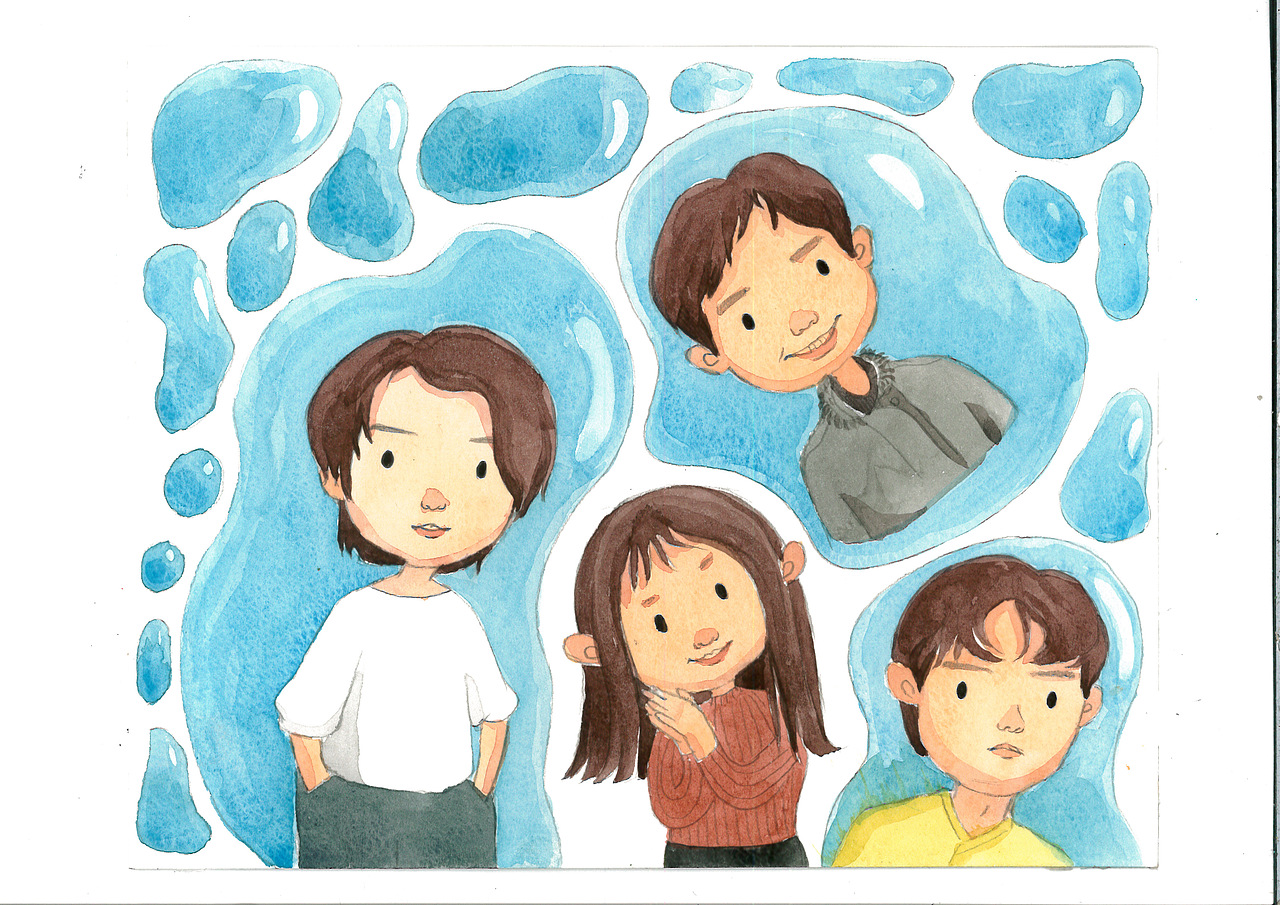 水彩人物练习（图ZODMxODU4MTY=） - 创作习作 - 站酷设计师像只笨拙的大象原创素材 - 站酷ZCOOL