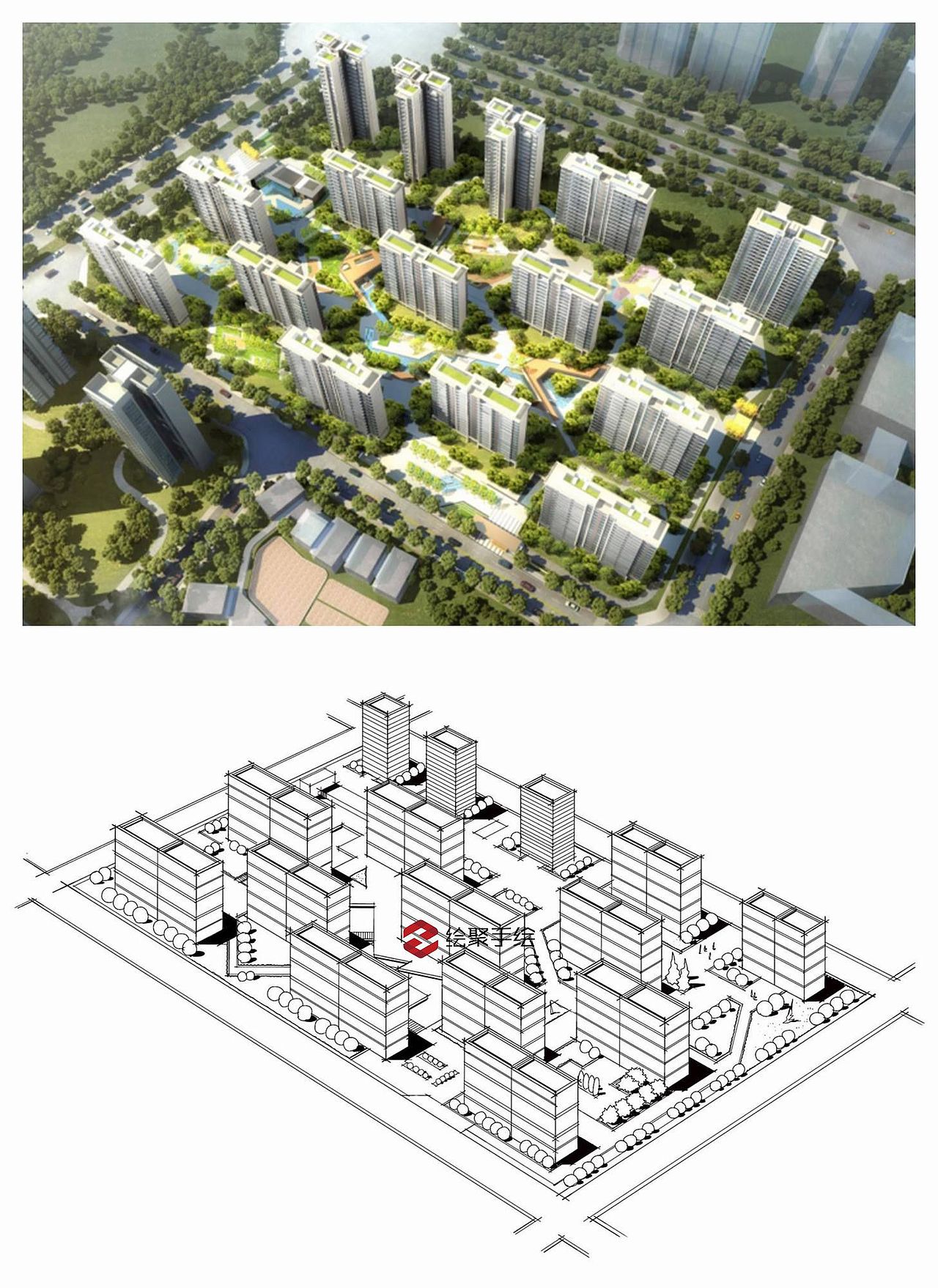规划鸟瞰图（图ZMjc4NDI3Nzcy） - 其他空间 - 站酷设计师绘聚设计教育原创素材 - 站酷ZCOOL