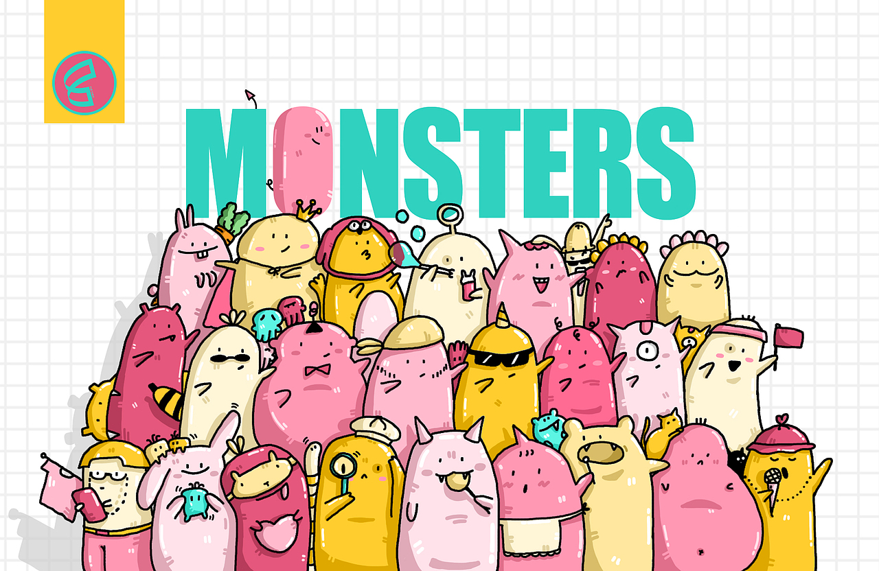 little monsters（图ZMTI3ODYyMzI4） - 创作习作 - 站酷设计师热心市民_原创素材 - 站酷ZCOOL