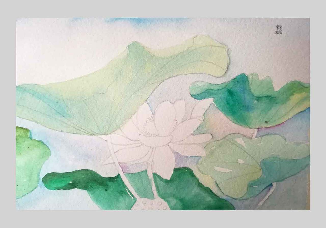 荷花02（圖ZMTcwNDQxMzMy） - 繪畫 - 站酷設(shè)計師聶泡泡原創(chuàng)素材 - 站酷ZCOOL